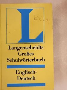 Langenscheidts Großes Schulwörterbuch [antikvár]