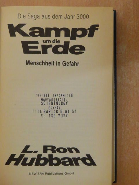 L. Ron Hubbard - Kampf um die Erde 1. [antikvár]