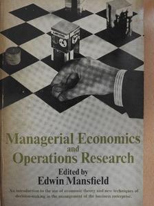 A. D. H. Kaplan - Managerial Economics and Operations Research [antikvár]