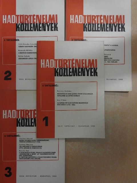 Ács Tibor - Hadtörténelmi Közlemények 1982/1-4. [antikvár]