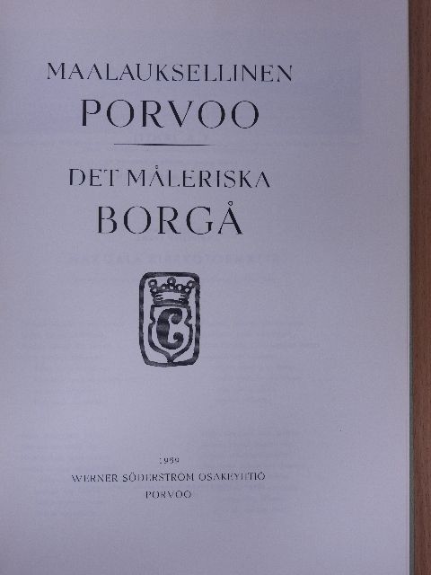 Kaj Lindgren - Maalauksellinen Porvoo [antikvár]