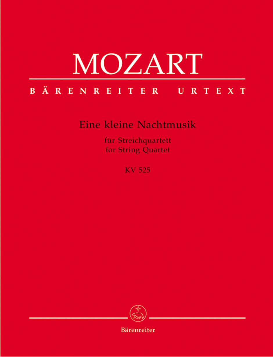 MOZART, W,A, - EINE KLEINE NACHTMUSIK FÜR STREICHQUARTETT KV 525 URTEXT STIMMEN