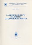 Paolo Picone - La riforma italiana del diritto internazionale privato (dedikált) [antikvár]
