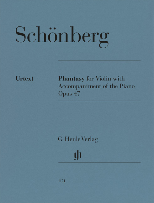 SCHÖNBERG, ARNOLD - PHANTASY FOR VIOLIN WITH ACCOMPANIMENT OF THE PIANO OP.47