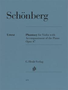 SCHÖNBERG, ARNOLD - PHANTASY FOR VIOLIN WITH ACCOMPANIMENT OF THE PIANO OP.47