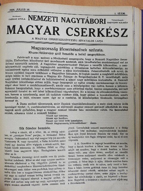 Fodor Endre - Nemzeti Nagytábori Magyar Cserkész 1926/1-6./Magyar Cserkész 1927. január-december [antikvár]