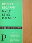 Robert Escarpit - Nyílt levél Istenhez [antikvár]