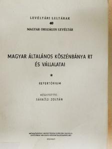 Magyar Általános Kőszénbánya Rt és Vállalatai [antikvár]