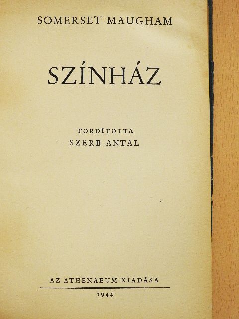 Somerset Maugham - Színház [antikvár]