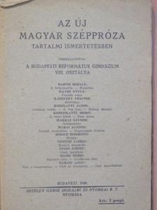 Almásy Géza - Az új magyar széppróza tartalmi ismertetésben [antikvár]