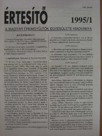 Dr. Garami Erika - Értesítő 1995/1. [antikvár]