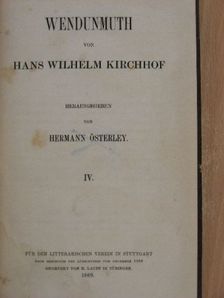 Hans Wilhelm Kirchhof - Wendunmuth IV. [antikvár]