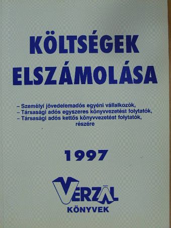 Dr. Mészáros Gyuláné - Költségek elszámolása 1997 [antikvár]