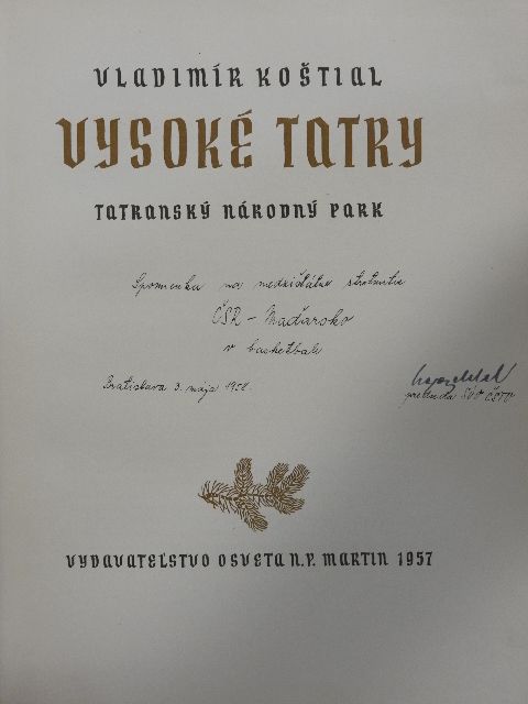 Vladimír Kostial - Vysoké Tatry [antikvár]