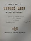 Vladimír Kostial - Vysoké Tatry [antikvár]