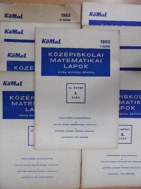 Bakos Tibor - Középiskolai matematikai lapok 1983. január-december [antikvár]