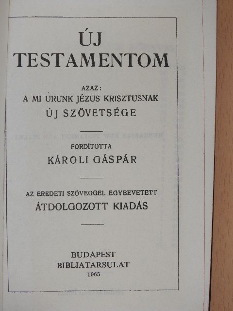Új Testamentom [antikvár]