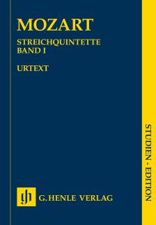 MOZART, W,A, - STREICHQUINTETTE BAND I, STUDIENPARTITUR URTEXT (HERTTRICH/SEIFFERT)