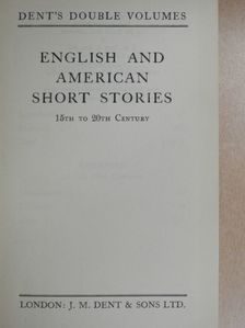 Daniel Defoe - English and american short Stories I-II. [antikvár]