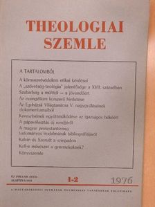 Barcza József - Theologiai Szemle 1976. január-február [antikvár]