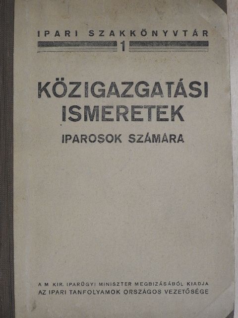 Közigazgatási ismeretek [antikvár]