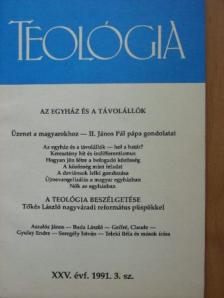 Aszalós János - Teológia 1991. augusztus [antikvár]