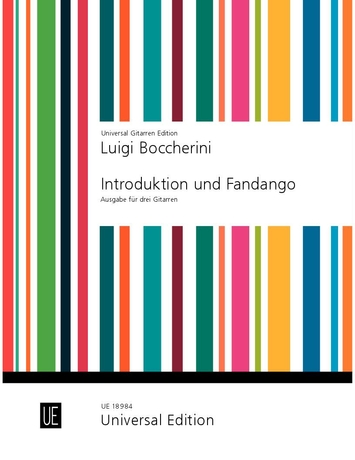 BOCCHERINI, LUIGI - INTRODUKTION UND FANDANGO AUSGABE FÜR DREI GITARREN