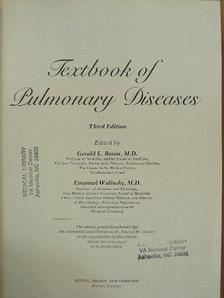 Donald B. Louria - Textbook of Pulmonary Diseases [antikvár]