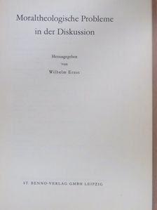 C. van Ouwerkerk - Moraltheologische Probleme in der Diskussion [antikvár]
