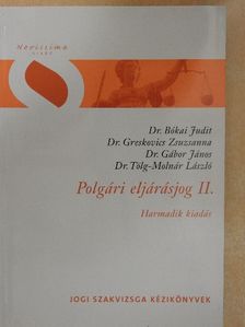 Dr. Bókai Judit - Polgári eljárásjog II. [antikvár]