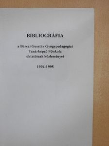 Alkonyi Mária - Bibliográfia 1994-1995 [antikvár]