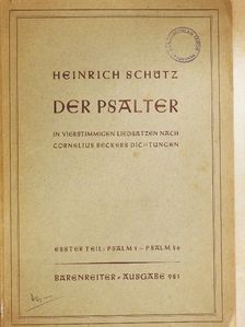 Heinrich Schütz - Der Psalter (gótbetűs) [antikvár]