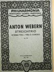 Anton Webern - Streichtrio [antikvár]