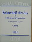 Erős József - Számviteli törvény és betűrendes tárgymutatója I. (töredék) [antikvár]