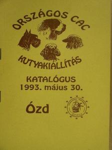 Országos CAC Kutyakiállítás katalógus 1993. május 30. [antikvár]