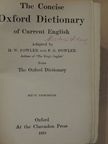 The Concise Oxford Dictionary of Current English (Mátrai Vilmos könyvtárából) [antikvár]