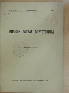 Msgr. Higinio Angles - Musicae Sacrae Ministerium Sommer-Herbst 1967 [antikvár]