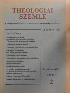 Bitskey István - Theologiai Szemle 1983/2. [antikvár]