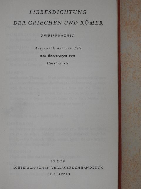 Anakreon - Liebesdichtung der Griechen und Römer [antikvár]