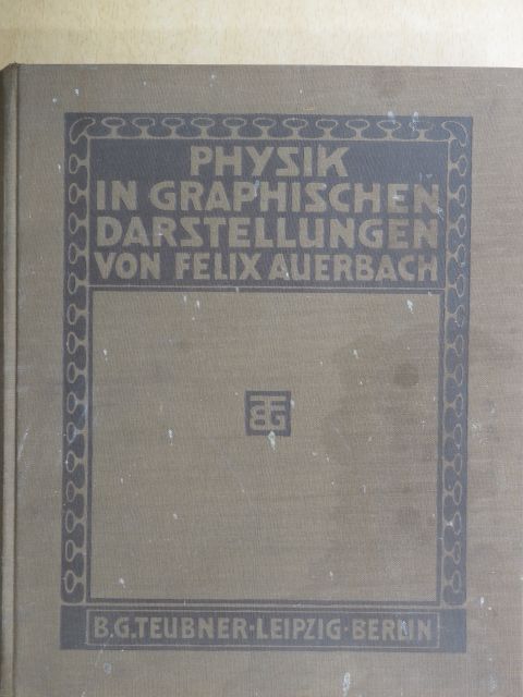 Felix Auerbach - Physik in Graphischen Darstellungen [antikvár]
