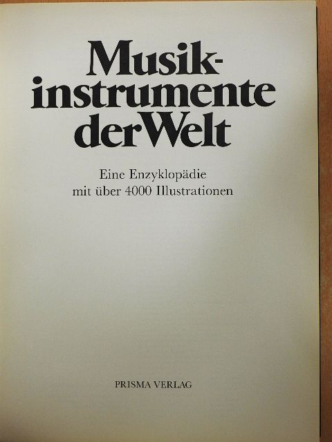 Musikinstrumente der Welt [antikvár]