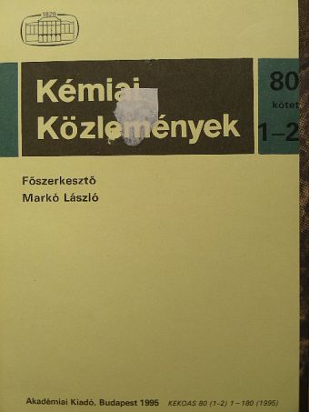 Inzelt György - Kémiai Közlemények 1995. 80-81. kötet 1-2. szám [antikvár]