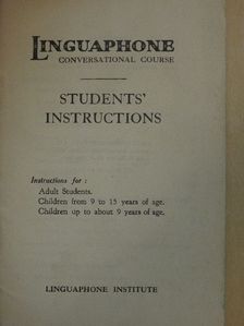 Linguaphone Conversational Course - Students' Instructions [antikvár]