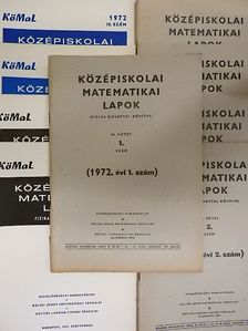 Albert Péter - Középiskolai matematikai lapok 1972. január-december [antikvár]