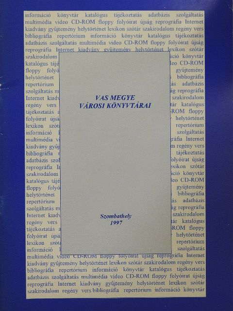 Vas megye városi könyvtárai [antikvár]