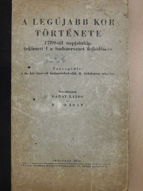 A legújabb kor története [antikvár]