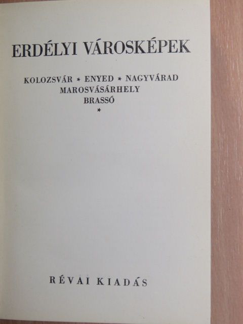 Berde Mária - Erdélyi városképek [antikvár]