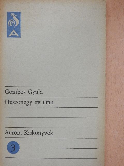 Gombos Gyula - Huszonegy év után [antikvár]