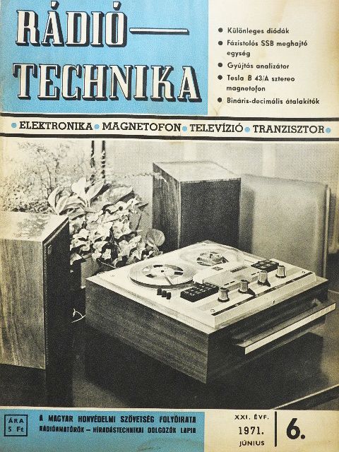 Dr. Ferencz Csaba - Rádiótechnika 1971. június [antikvár]