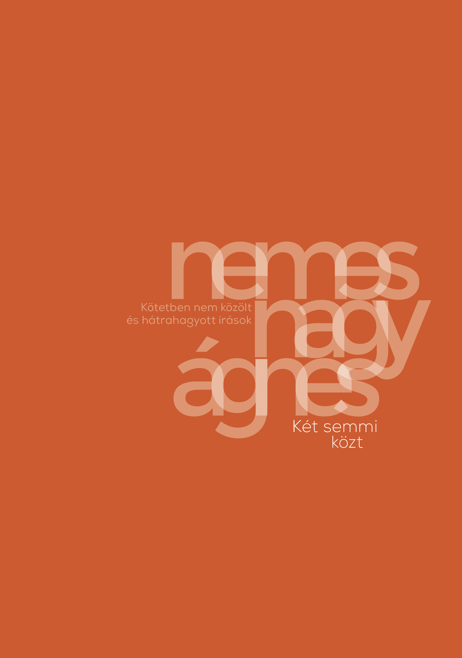 Nemes Nagy Ágnes - Két semmi közt [eKönyv: epub, mobi]